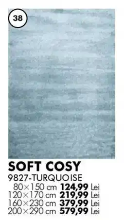 Diego Soft Cosy 9827-turquoise Ofertă