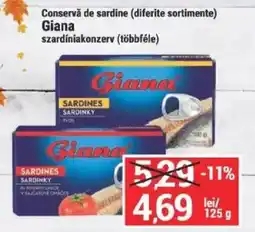 Merkur Giana conservă de sardine Ofertă