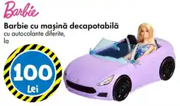 TEDI Barbie barbie cu masina decapotabila cu autocolante diferite Ofertă