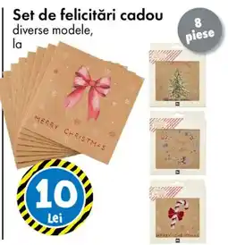 TEDI Set de felicitări cadou Ofertă