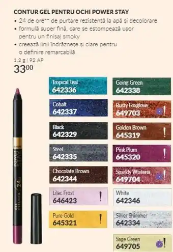 Contur gel pentru ochi power stay