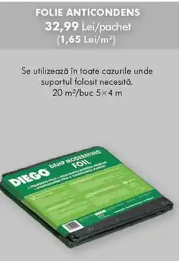 Diego Diego folie anticondens Ofertă