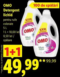 Lidl Omo detergent lichid pentru rufe colorate Ofertă