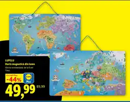 Lidl Lupilu Harta magnetica din lemn Ofertă