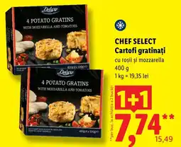 Lidl Chef Select cartofi gratinați cu roșii și mozzarella Ofertă