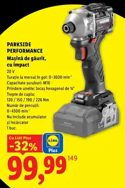 Lidl Parkside mașină de găurit cu impact Ofertă