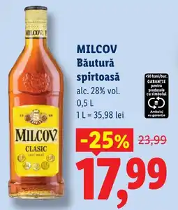 Lidl Milcov băutură spirtosă Ofertă