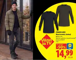 Lidl Esmara men bluză termică, bărbați Ofertă