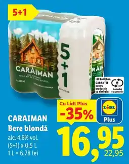 Lidl Caraiman Bere blondă Ofertă