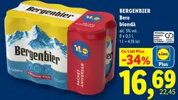 Lidl Bergenbier Bere blondă Ofertă