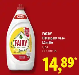 Lidl Fairy detergent vase lămâie Ofertă