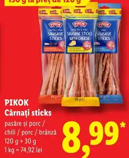 Lidl Pikok cårnați sticks Ofertă