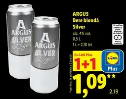 Lidl Argus bere blondă silver Ofertă