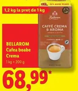 Lidl Bellarom cafea boabe crema Ofertă