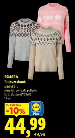 Lidl Esmara Pulover damă Ofertă