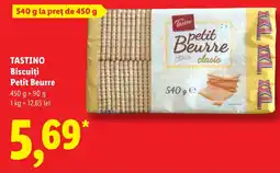 Lidl Tastino biscuiti petit beurre Ofertă