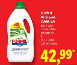 Lidl Formil detergent lichid rufe Ofertă