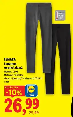 Lidl Esmara Leggings termici, damă Ofertă