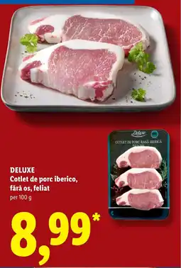 Lidl Deluxe Cotlet de porc iberico, fără os, feliat Ofertă