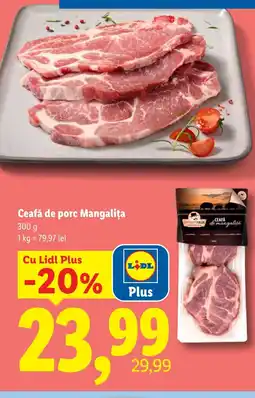 Lidl Ceafă de porc Mangalița Ofertă