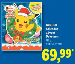 Lidl Kinder Calendar advent Pokemon Ofertă
