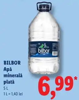 Lidl Bilbor Apă minerală plată Ofertă
