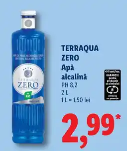Lidl Terraqua zero apă alcalină Ofertă