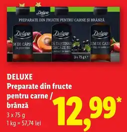 Lidl Deluxe preparate din fructe pentru carne / brânză Ofertă