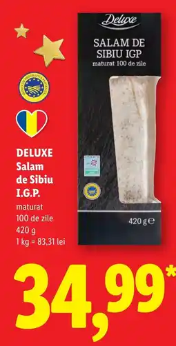 Lidl Deluxe salam de sibiu igp Ofertă