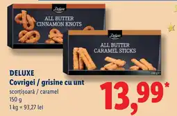 Lidl Deluxe covrigei / grise cu unt Ofertă