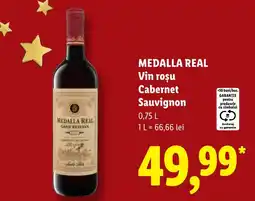 Lidl Medalla Real vin roșu cabernet sauvignon Ofertă