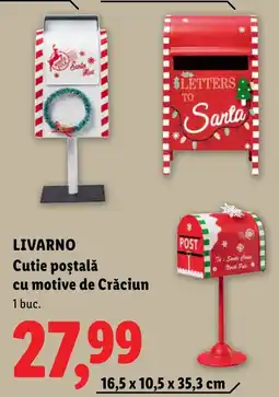 Lidl Livarno Cutie poștală cu motive de Crăciun Ofertă
