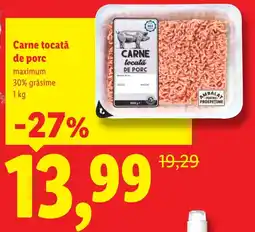 Lidl Carne tocată de porc Ofertă
