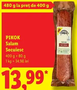 Lidl Pikok salam secuiesc Ofertă
