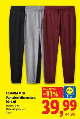 Lidl Esmara men pantaloni din molton, bărbați Ofertă