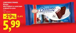 Lidl Bissimo Mini Prăjituri cu cremă lapte și glazură cu cacao Ofertă
