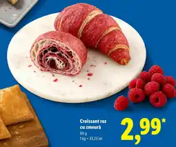 Lidl Croissant roz cu zmeură Ofertă