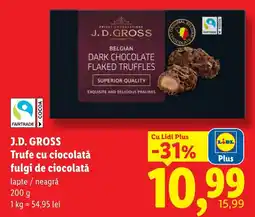 Lidl J.D. GROSS trufe cu ciocolată fulgi de ciocolată Ofertă