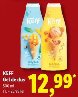 Lidl Keff gel de duș Ofertă