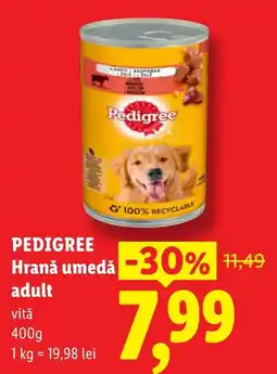 Lidl Pedigree hrană umedă adult Ofertă
