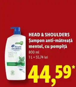 Lidl Head & Shoulders Şampon anti-mătreată mentol Ofertă