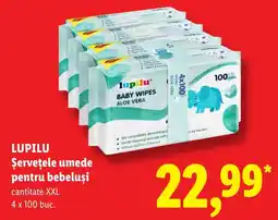 Lidl Lupilu șervețele umede pentru bebeluși Ofertă
