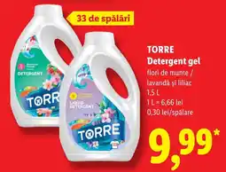 Lidl Torre detergent gel Ofertă