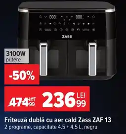 Carrefour Zass friteuză dublă cu aer cald Ofertă
