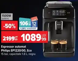 Carrefour Philips espressor automat Ofertă