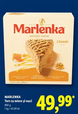 Lidl Marlenka tort cu miere si nuci Ofertă