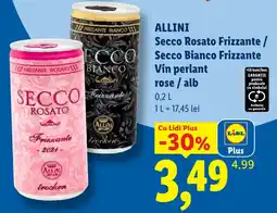 Lidl Allini secco rosato frizzante / secco bianco frizzante Ofertă