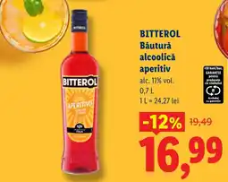 Lidl Bitterol băutură alcoolică aperitiv Ofertă