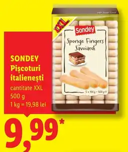 Lidl Sondey pisctoruri italienești Ofertă