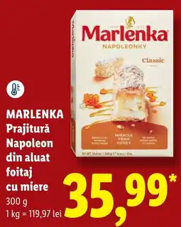 Lidl Marlenka prajitură napoleon din aluat foitaj cu miere Ofertă